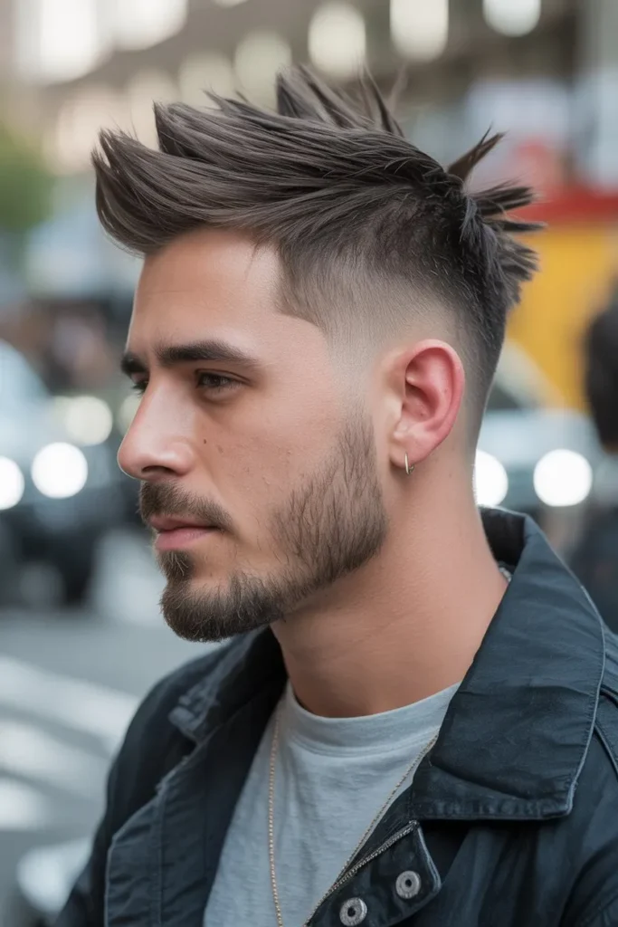 Spiky Faded Undercut for Edge