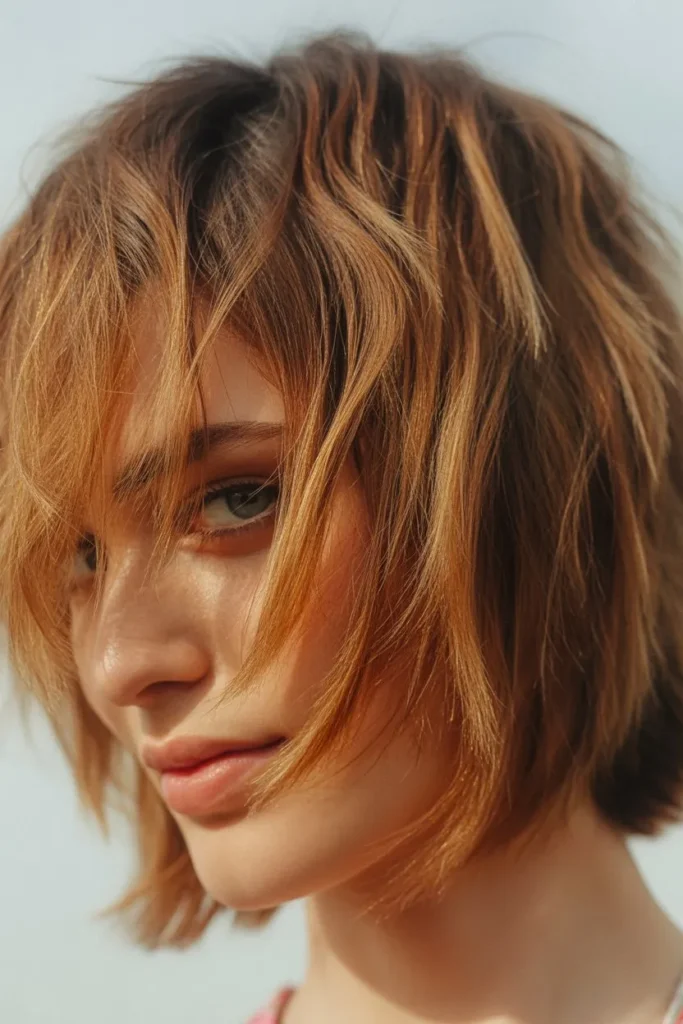 Tousled Short Shaggy Hair with Movement
