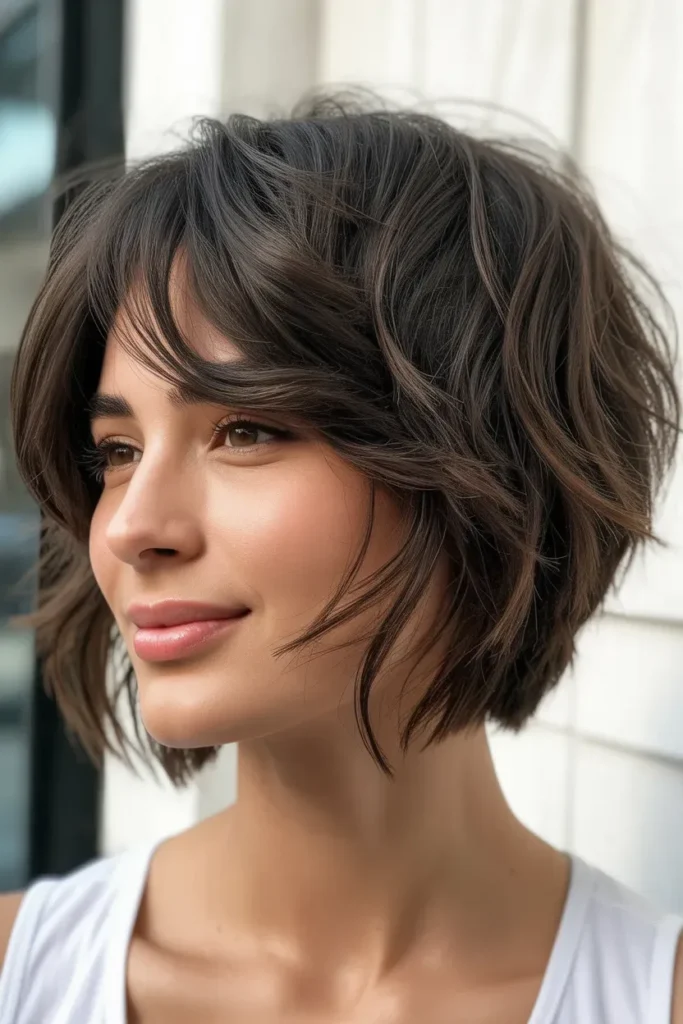 Tousled Undercut Bob
