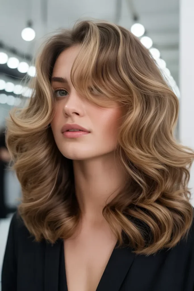 Voluminous Blowout for Oily Hair