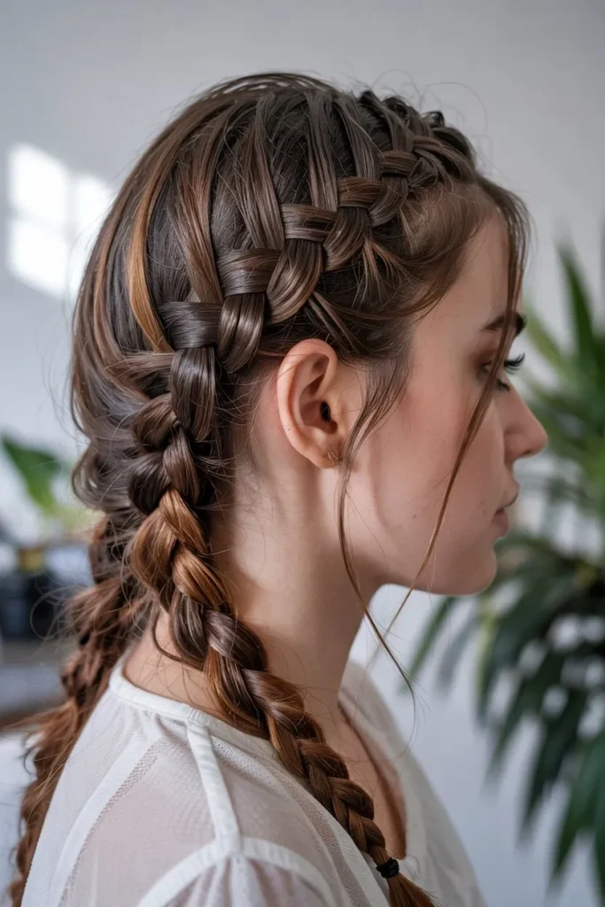 Waterfall Braid for Long Hair