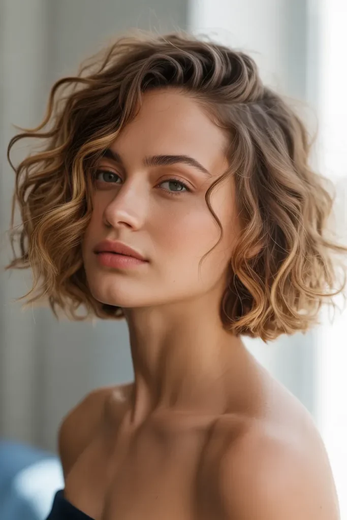Wavy Undercut Bob