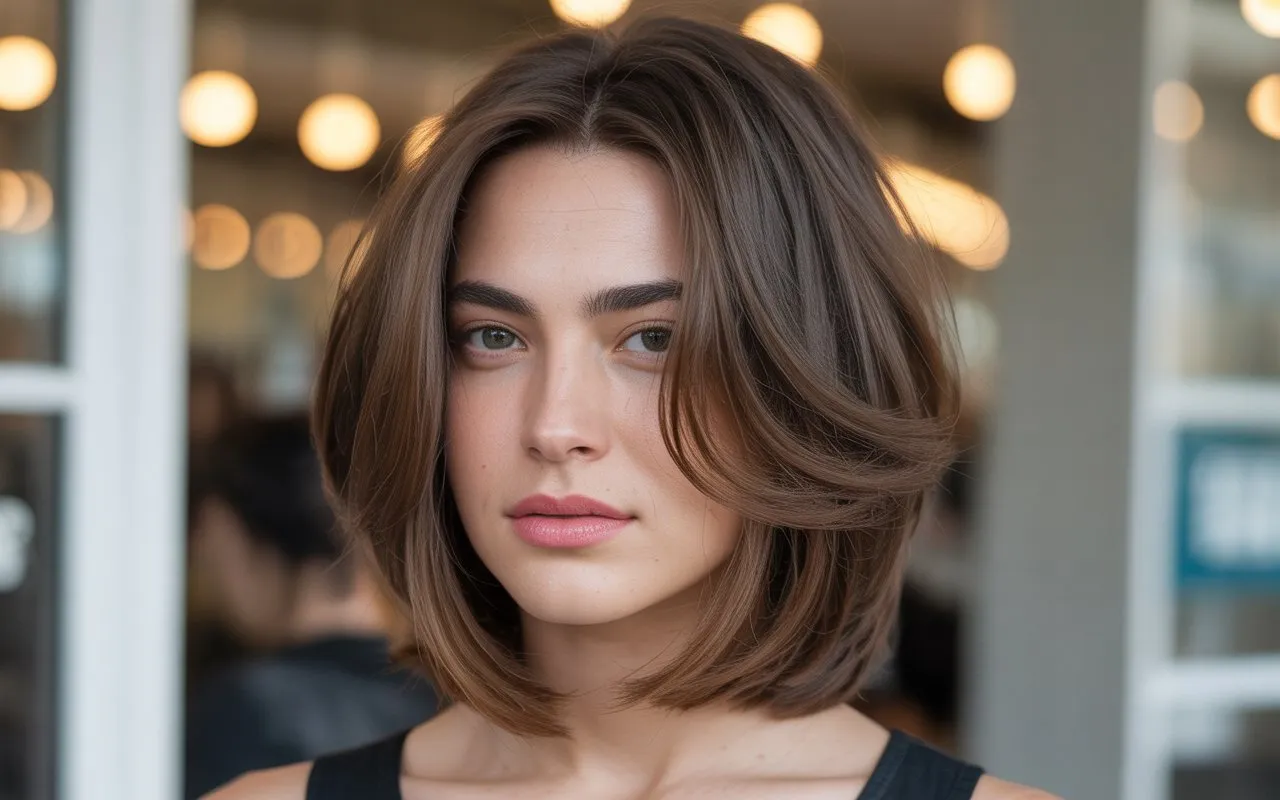 shoulder length haircut with layers