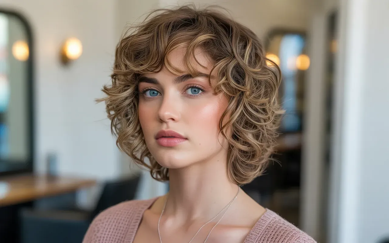Curly Wolf Cut
