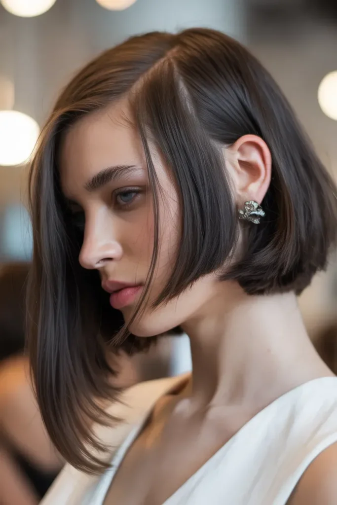 Asymmetrical Ear Length Haircut