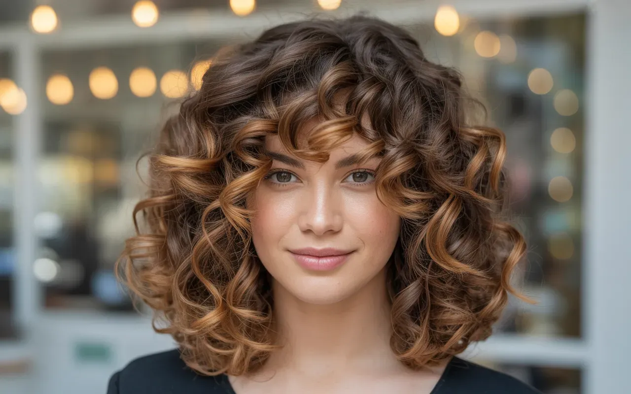 Caramel Highlights Brown Hair