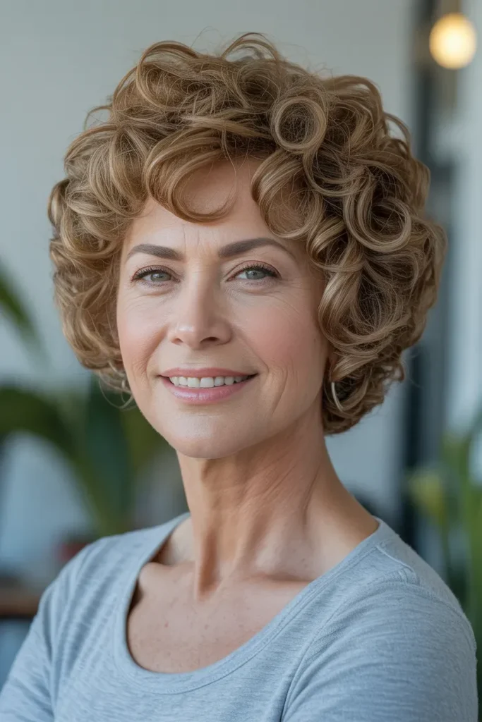 Curly Crop With Natural Volume