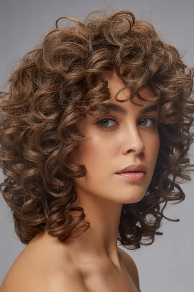 Curly Shag with Defined Ringlets
