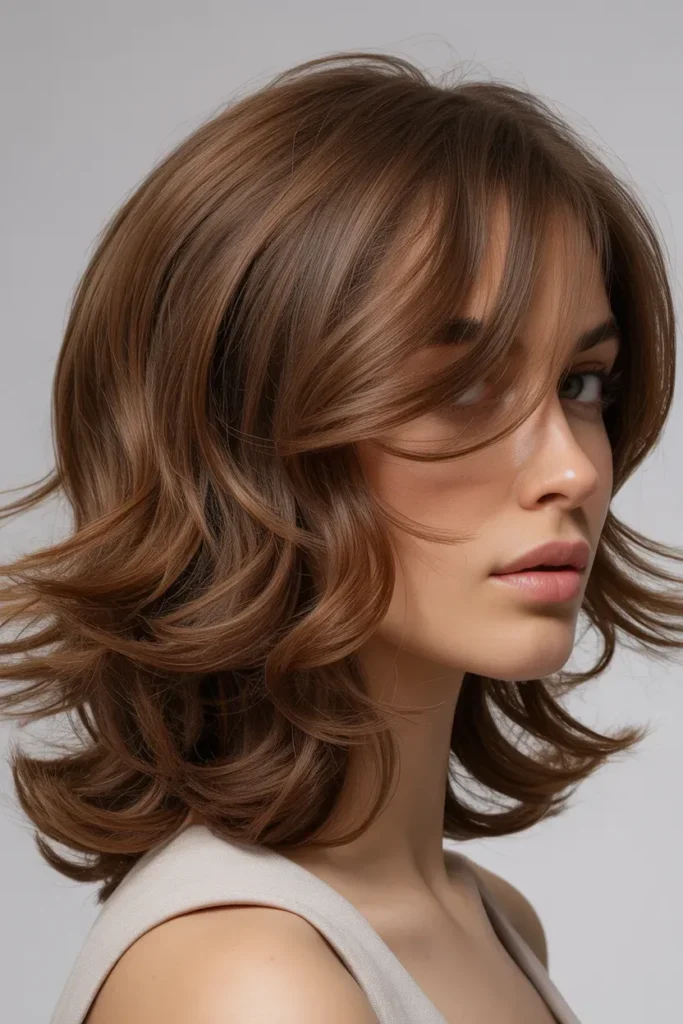 Curly Shag with Soft Waves