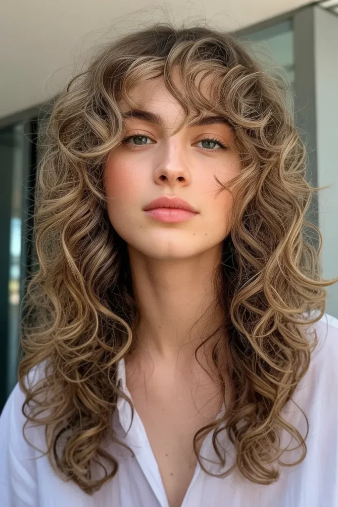 Feathered Long Layers with Soft Curls