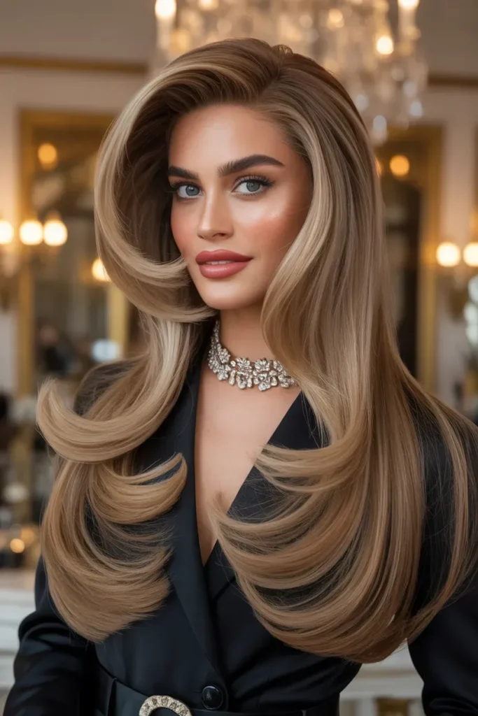 Long Layers With Dramatic Blowout