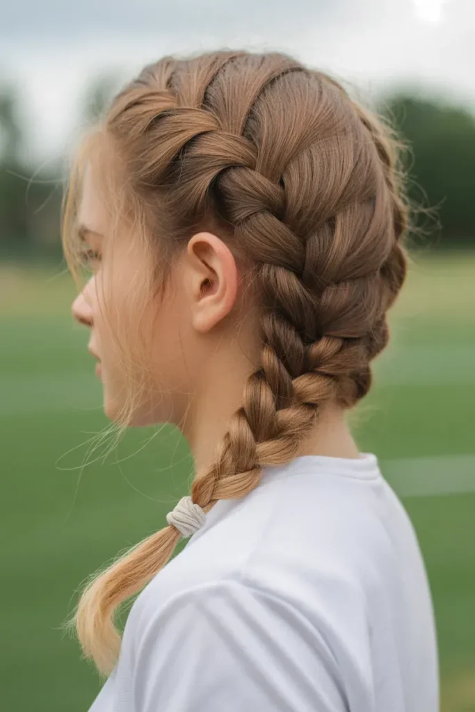 Low Messy Braid for Casual Comfort