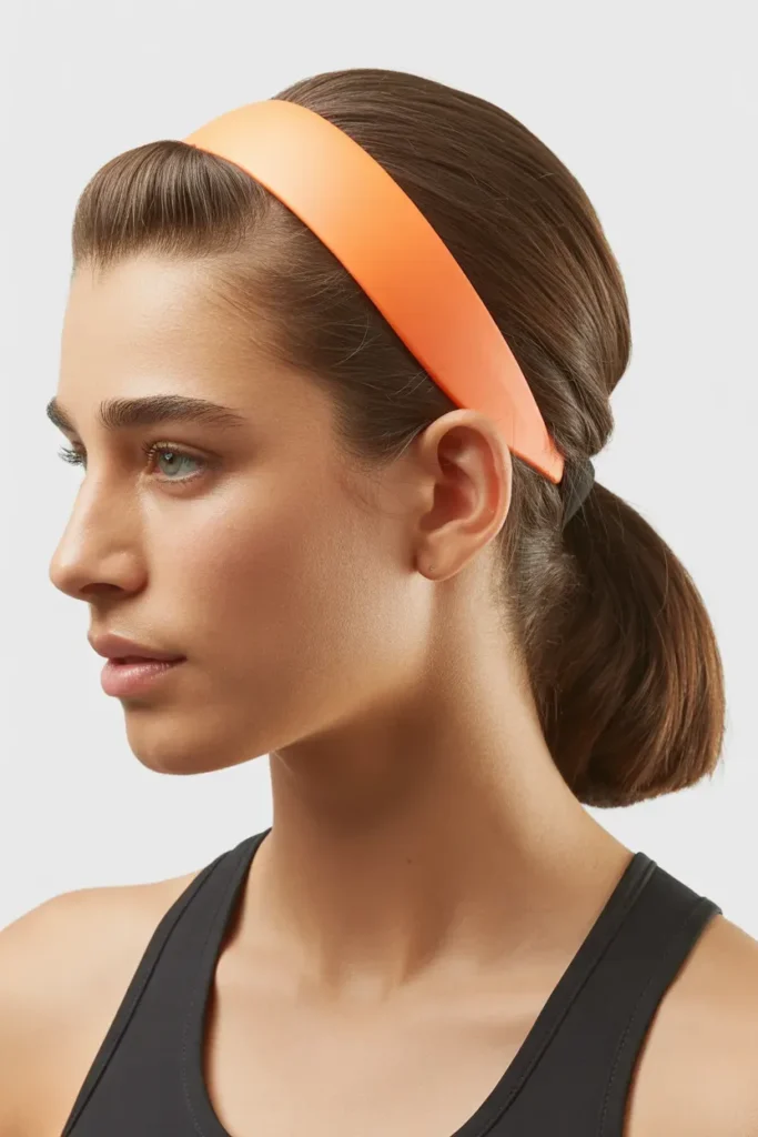 Low Ponytail with Headband Support