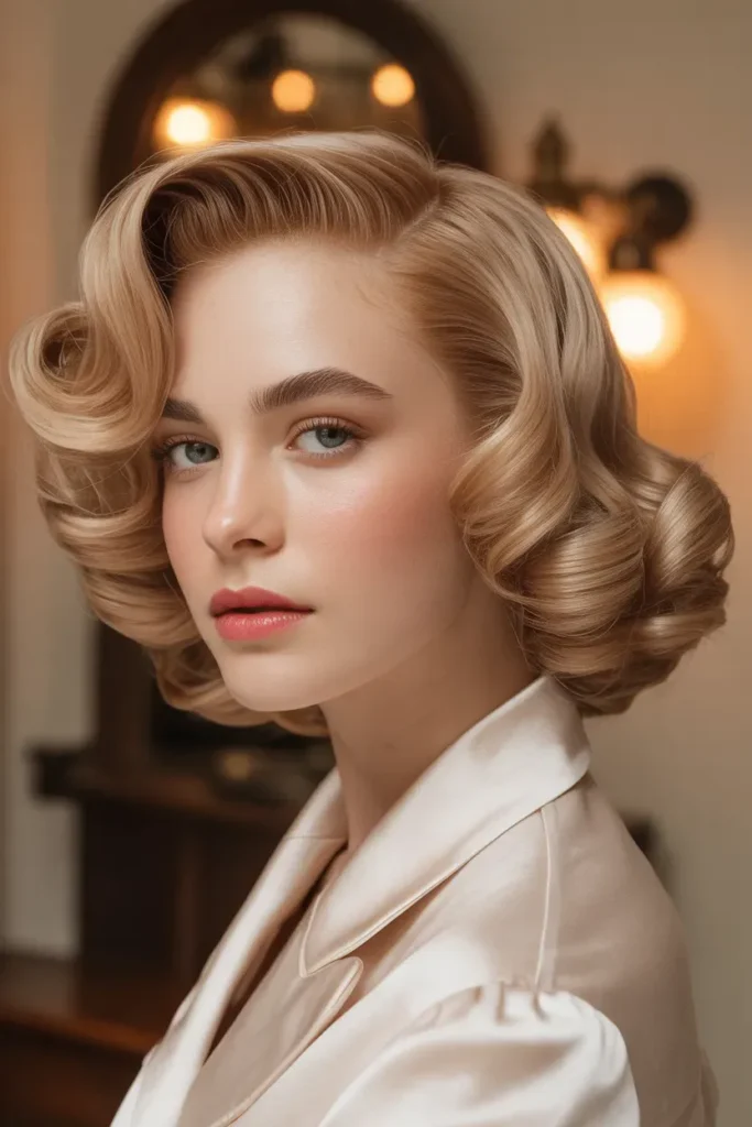 Retro Inspired Ear Length Haircut