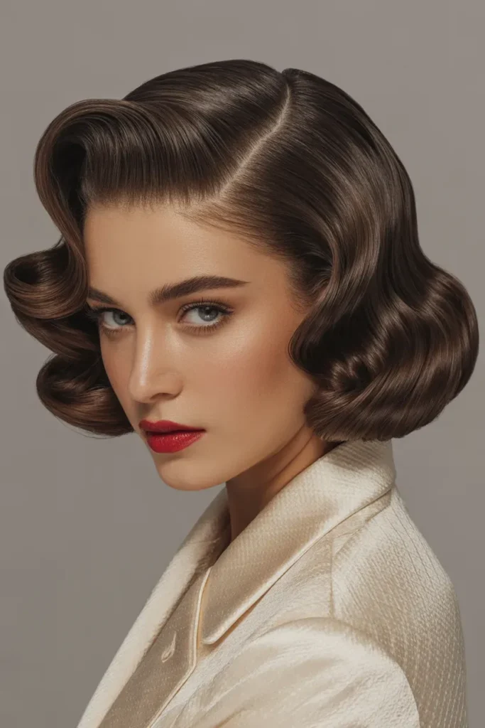 Sculpted Marcel Waves