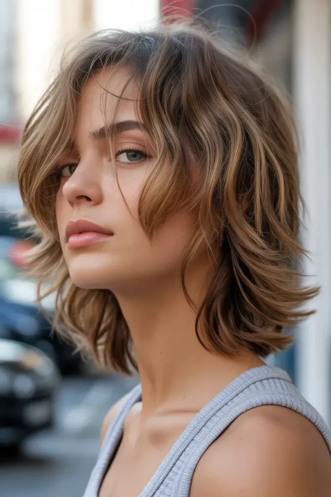 Shaggy Ear Length Haircut