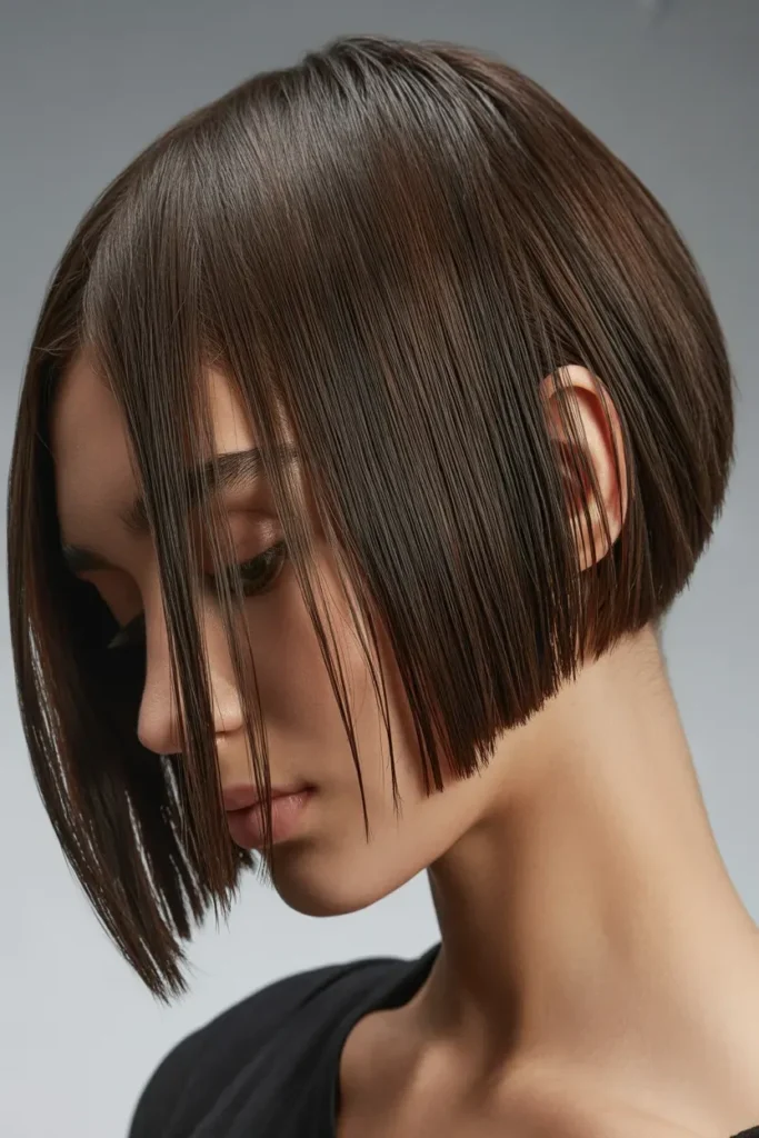 Short Razor Cut Bob with Volume