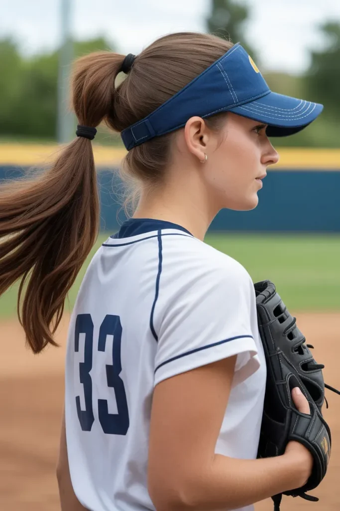Side Swept Ponytail for Dynamic Movement