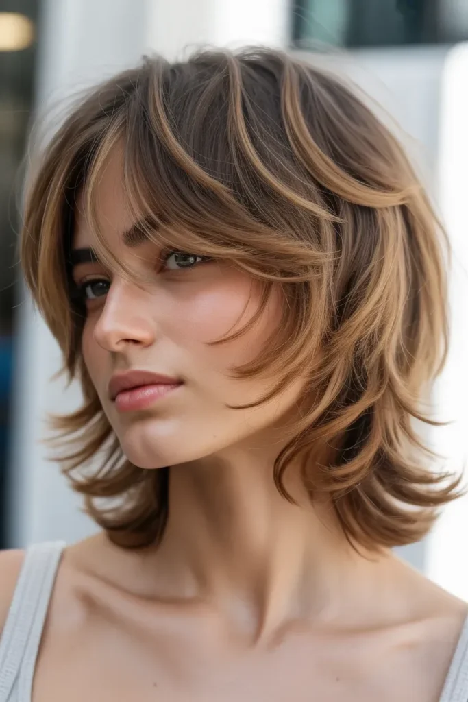 Sleek Tapered Ear Length Haircut