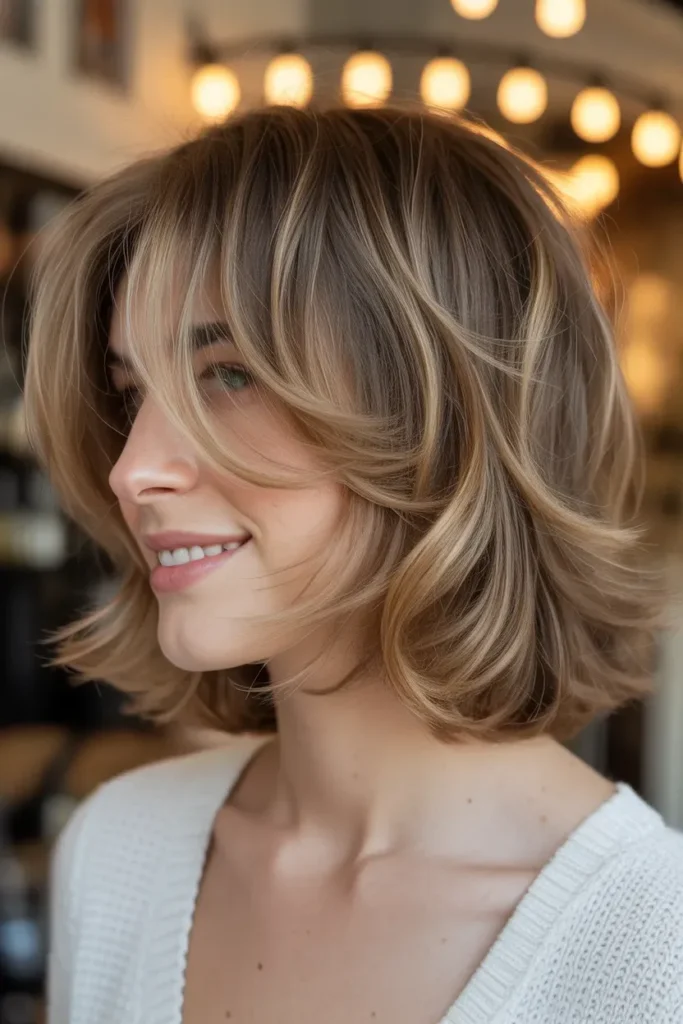 Soft Layered Ear Length Haircut