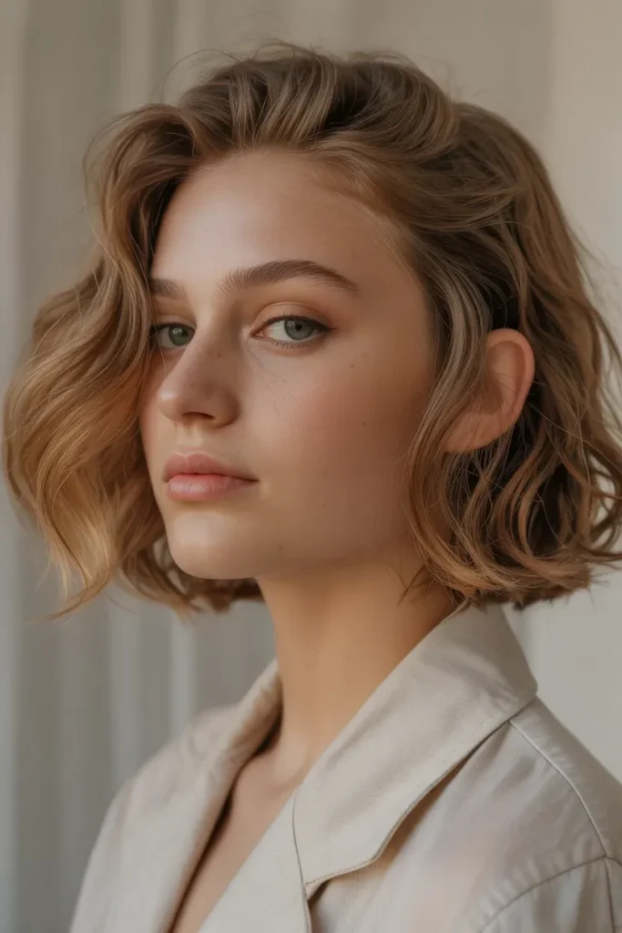 Soft Waves Ear Length Haircut