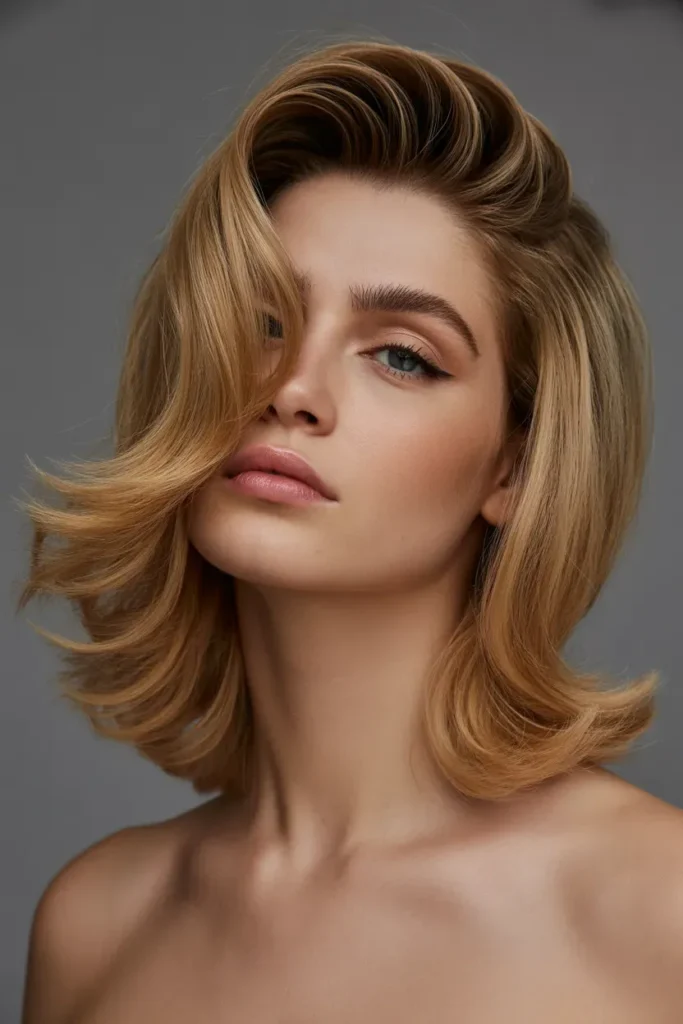 Voluminous Side Part 90s Blowout