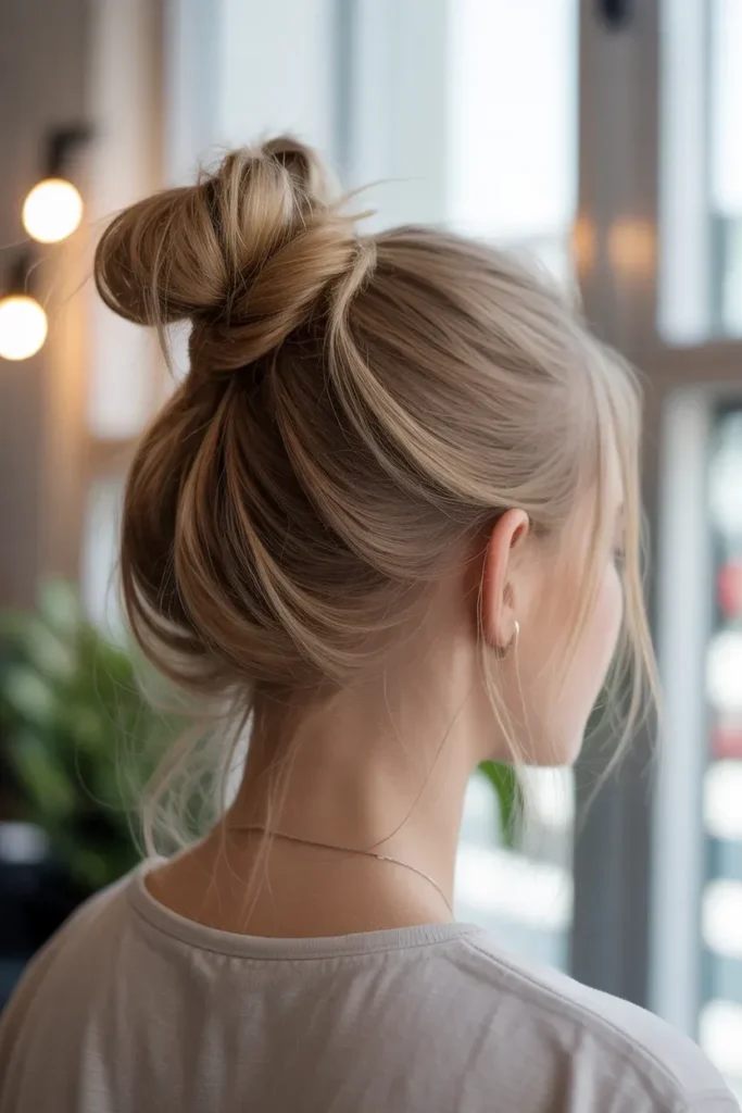 Casual Everyday Bun for Quick Styling