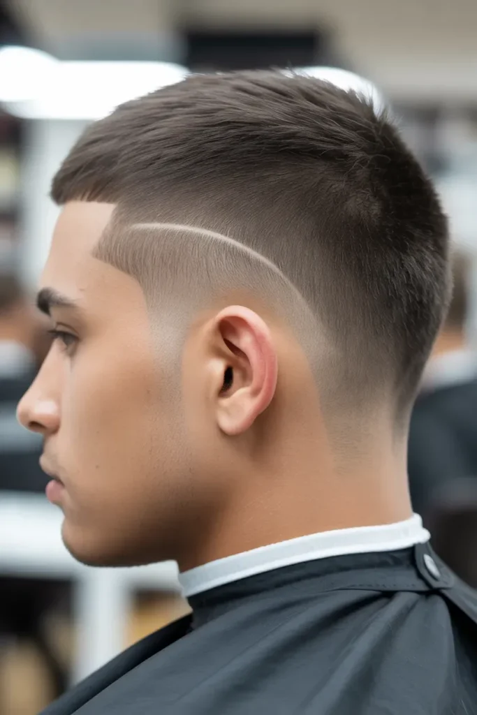 Short Crop Temple Fade