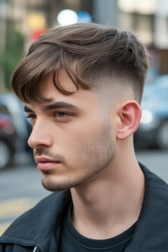 Temple Fade with Fringe