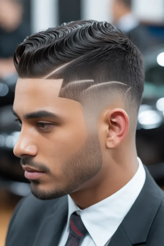 Temple Fade with Waves