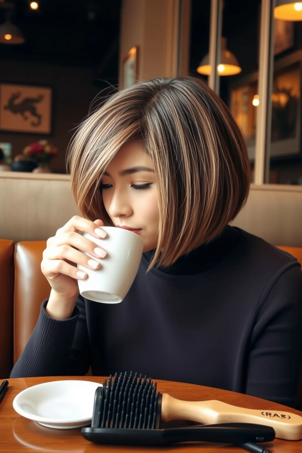 1. Classic Short Stacked Bob