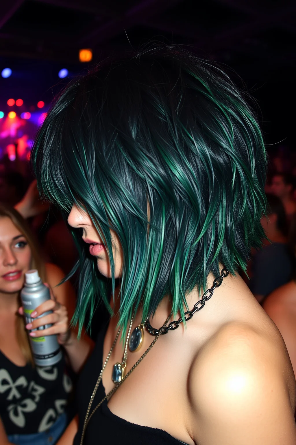 10. Grunge Shag with Unkempt Bangs