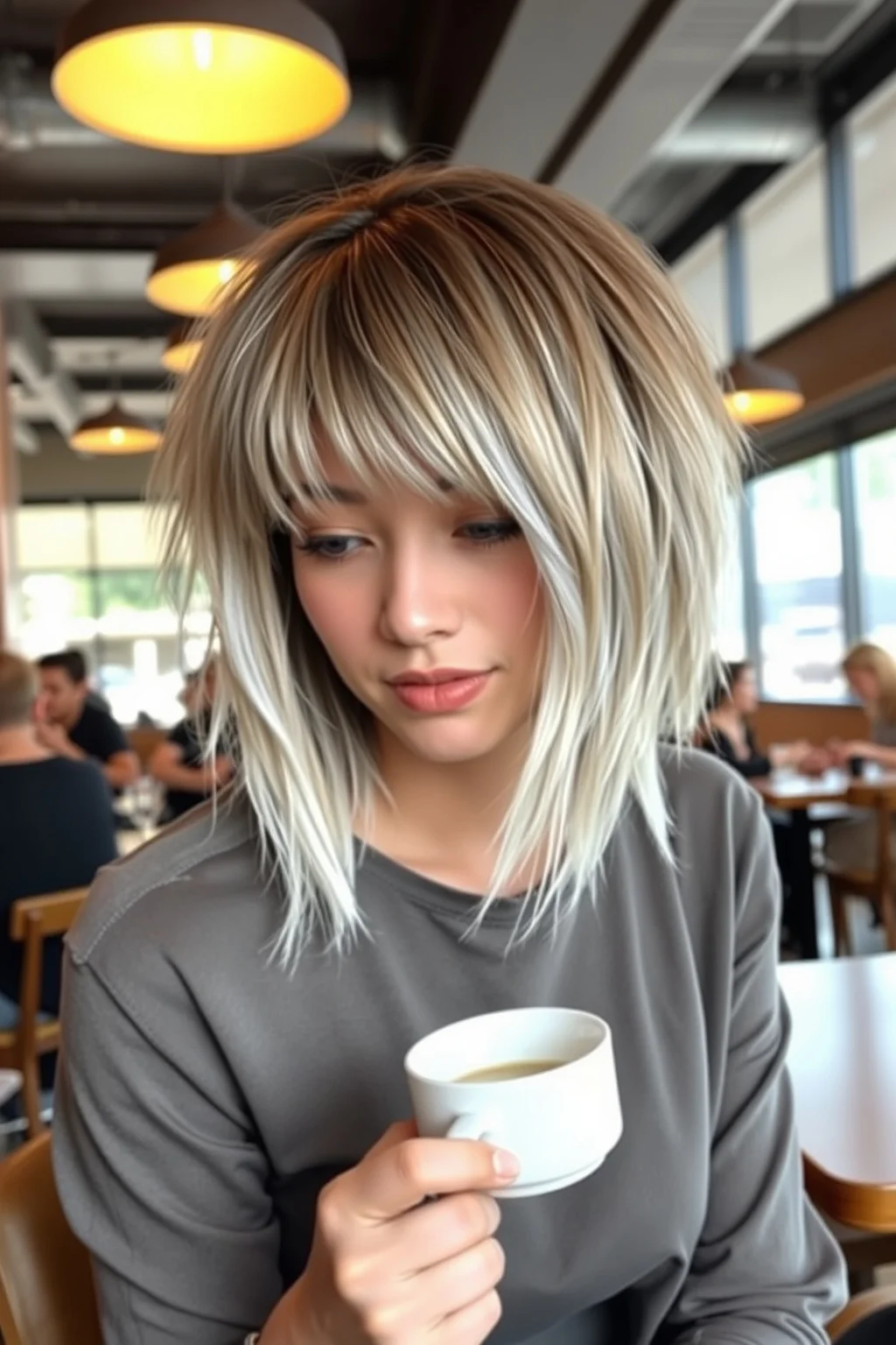 12. Shaggy Bob with Tapered Ends
