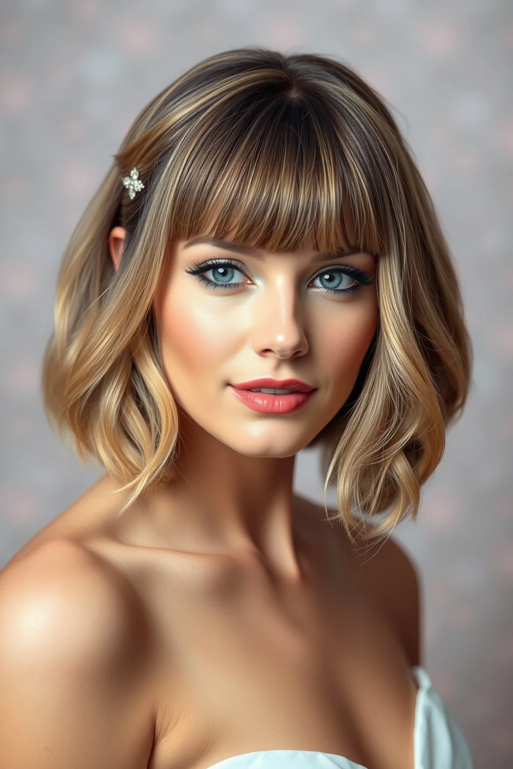 14. Bob with Side Swept Bangs