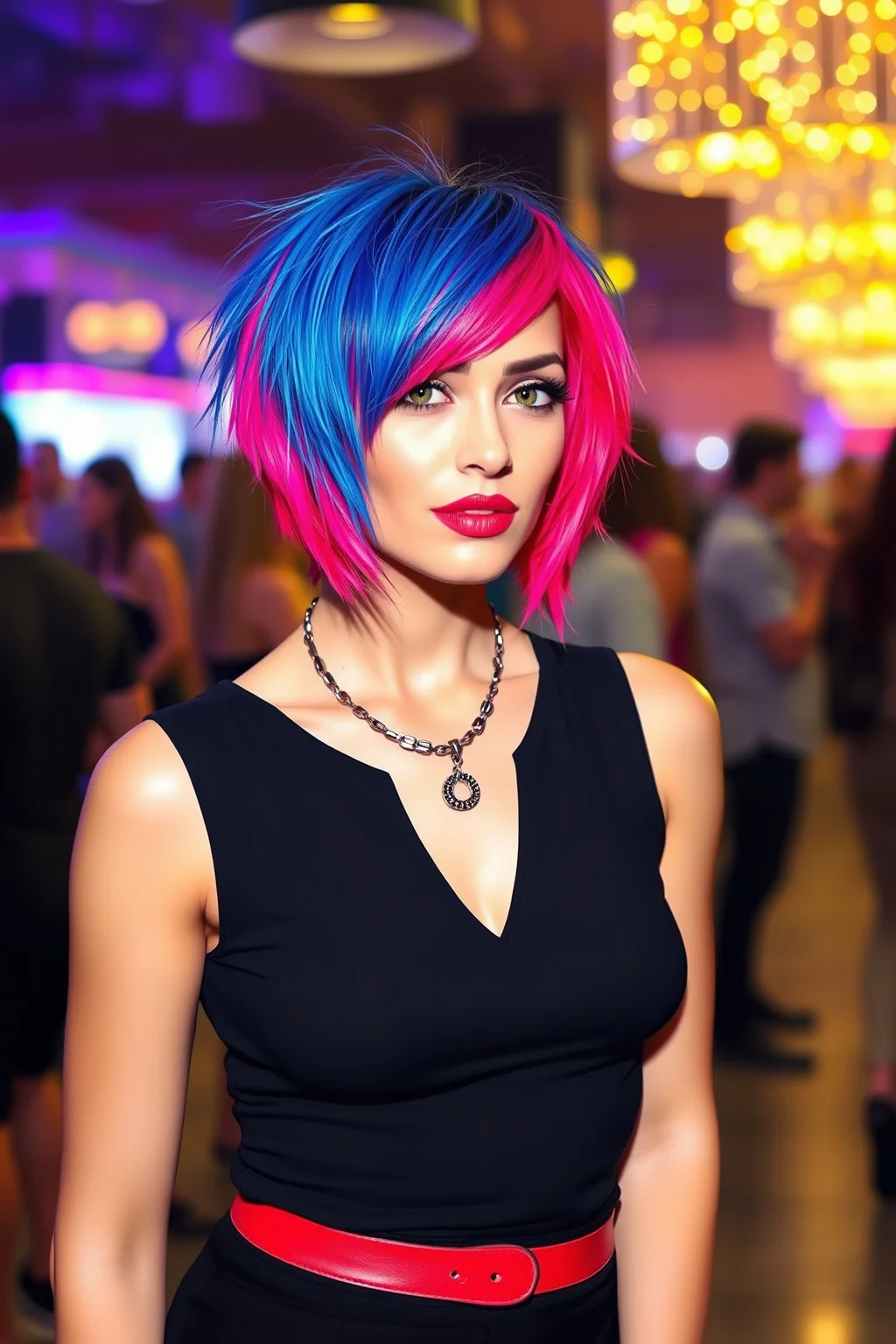 15. Edgy Shag with Color