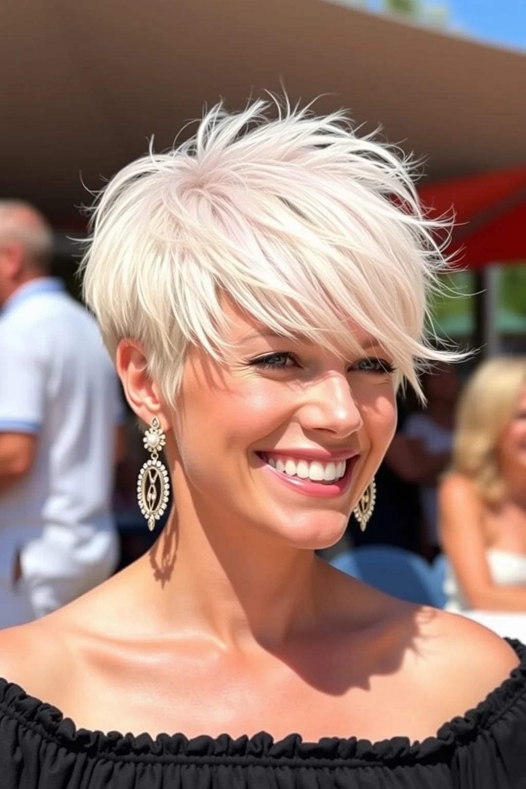 2. Textured Pixie Cut
