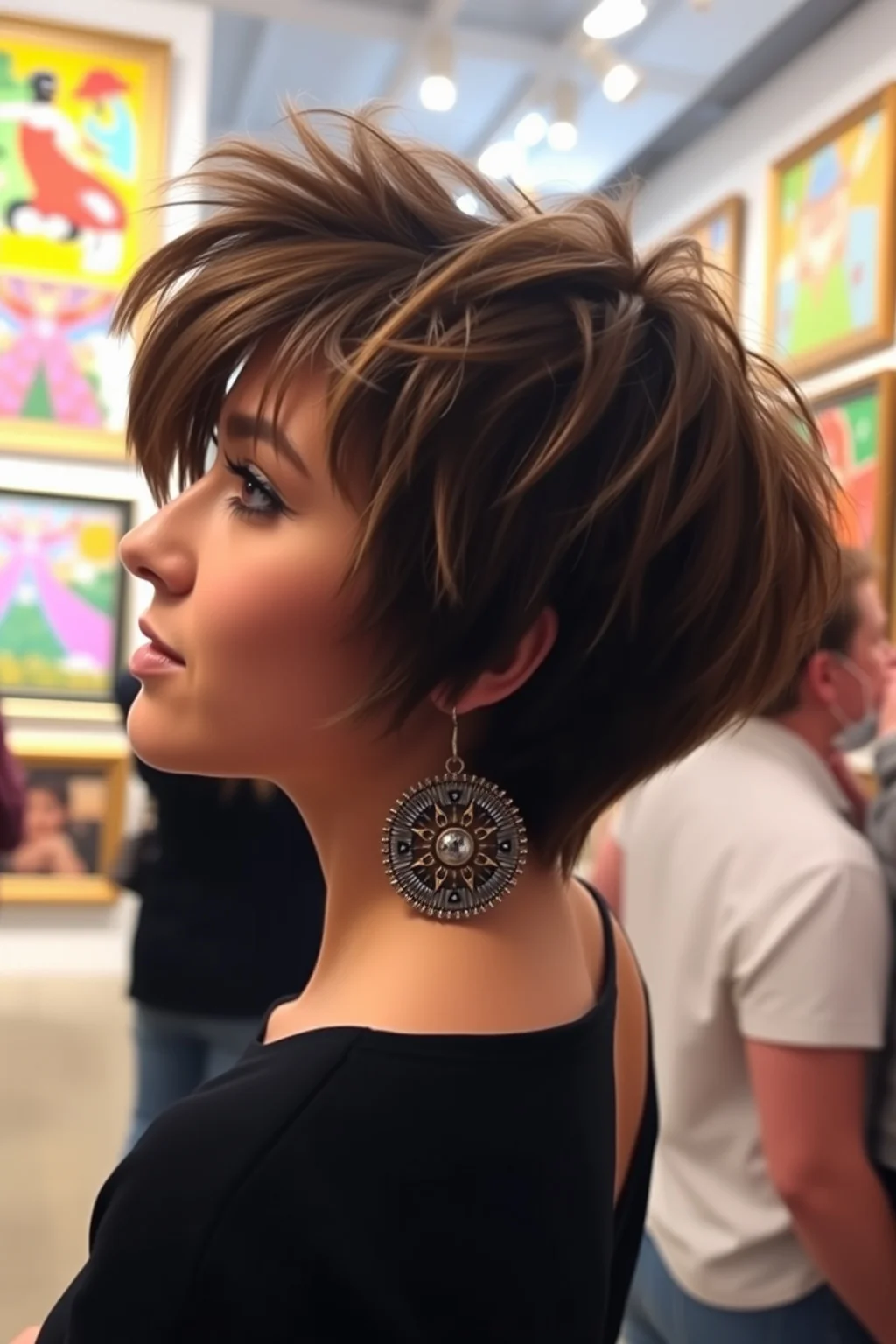 3. Textured Pixie Cut