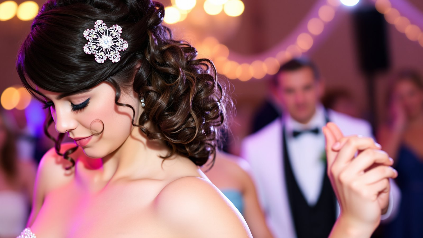 4. Half-Up Half-Down Curls