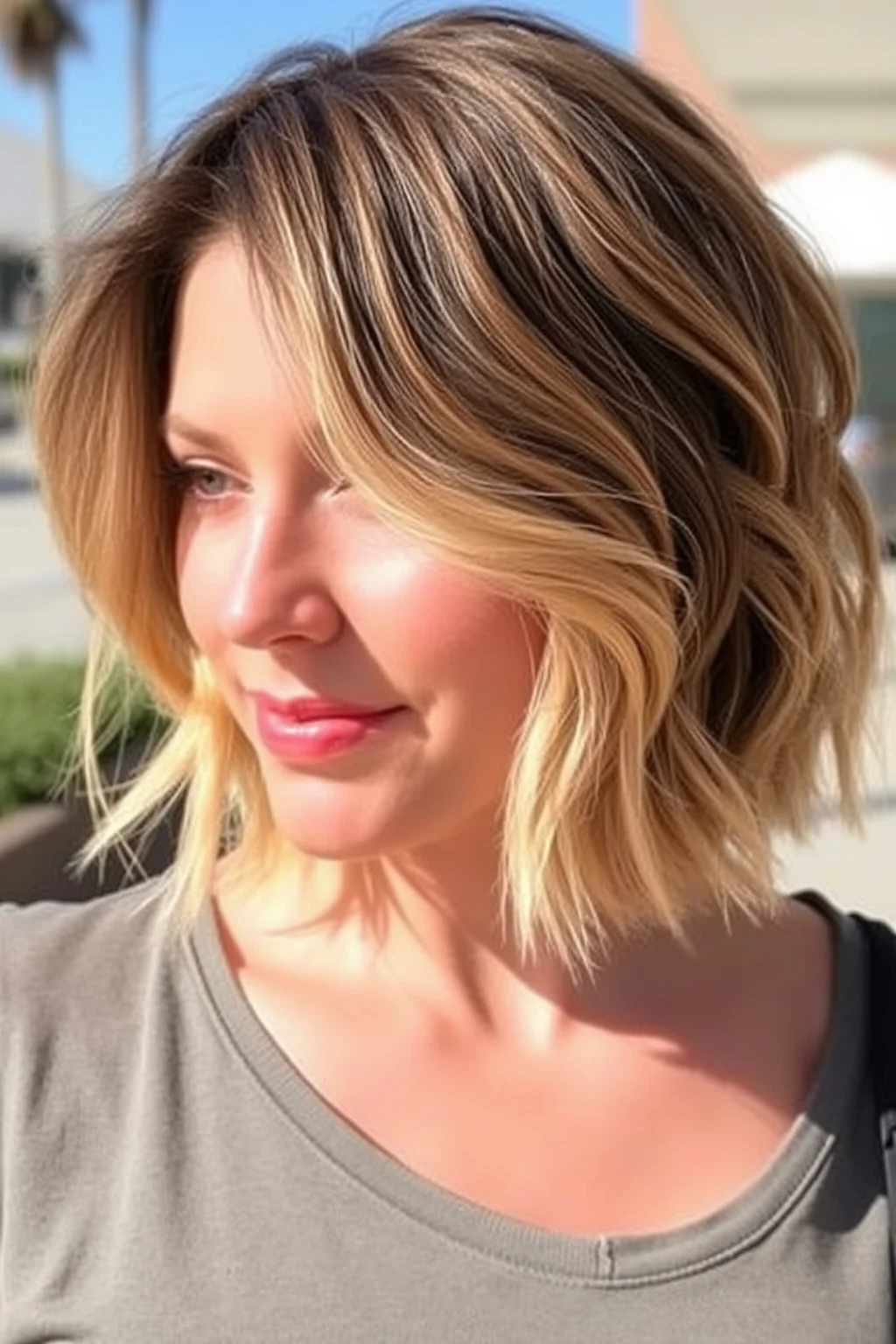 4. Wavy Shag Bob