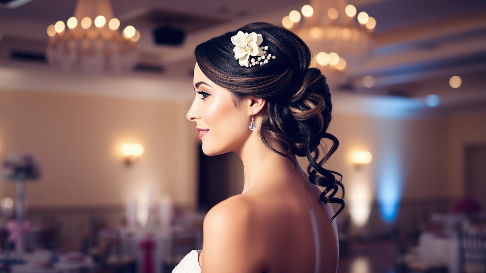 5. Side Swept Updo