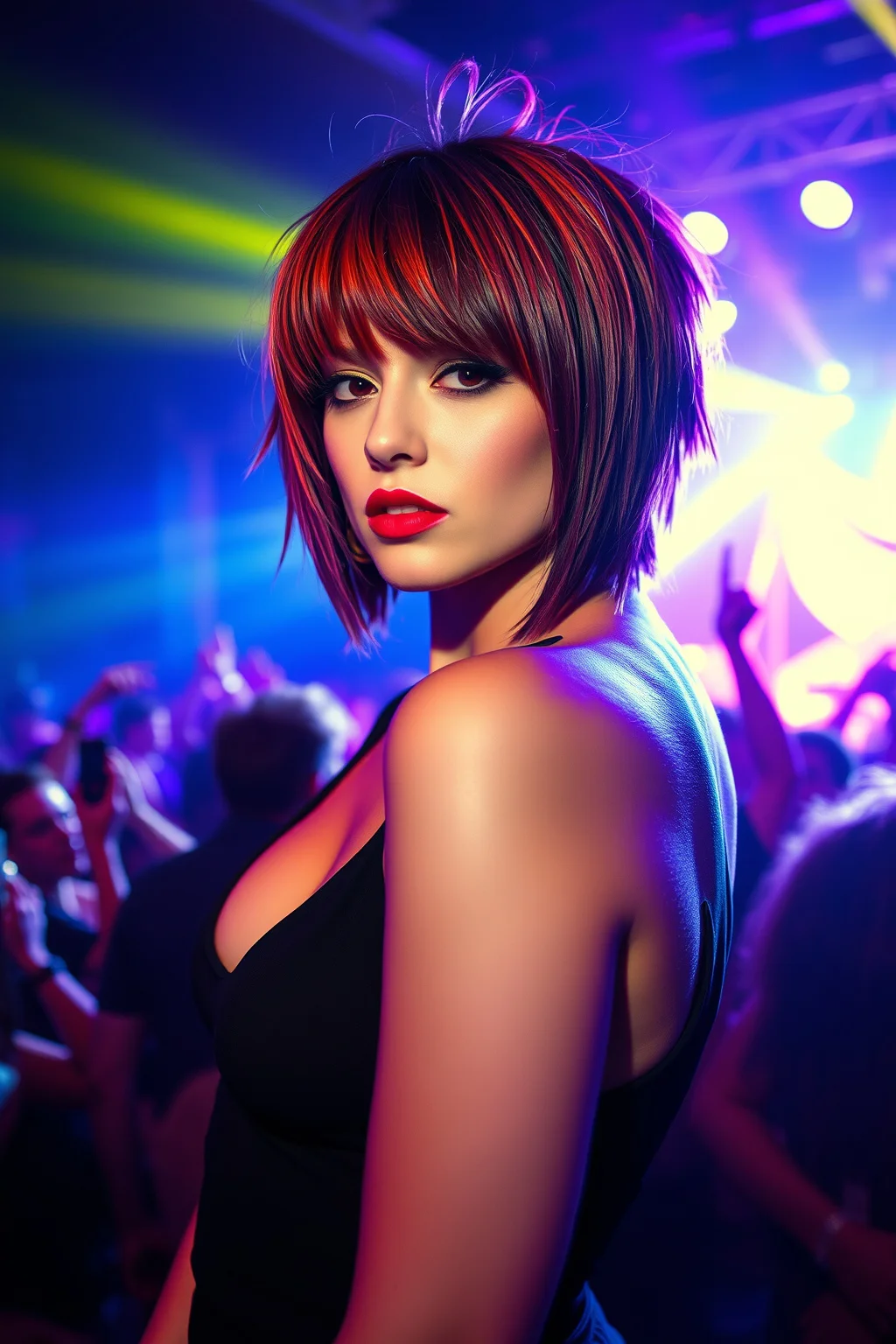 6. Edgy Shag with Bangs