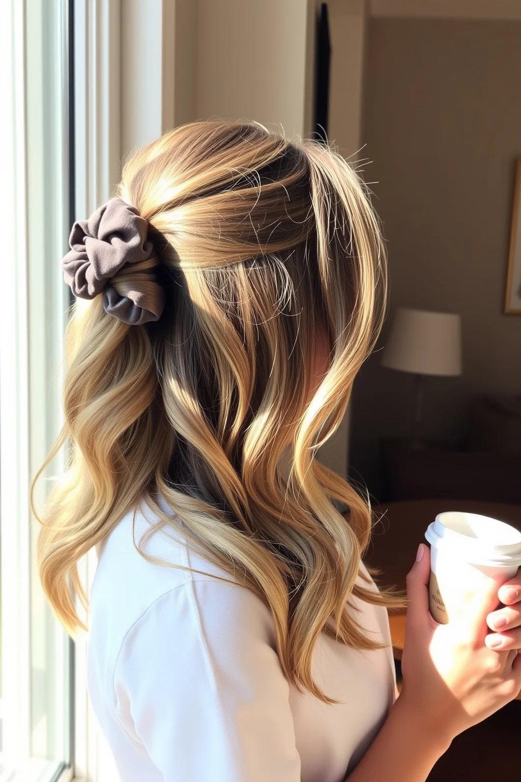1. Classic Half Up Ponytail