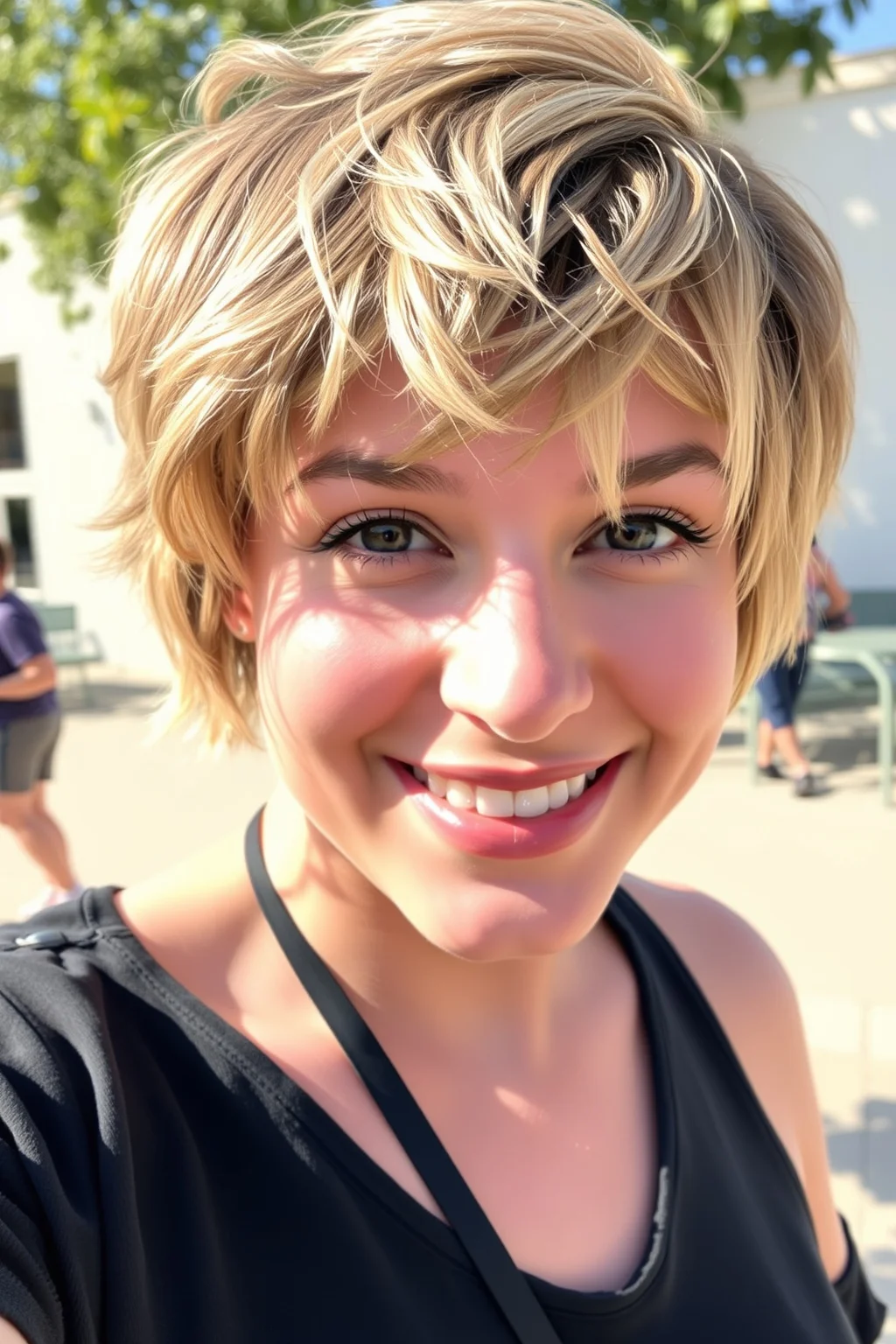 1. Textured Pixie Cut