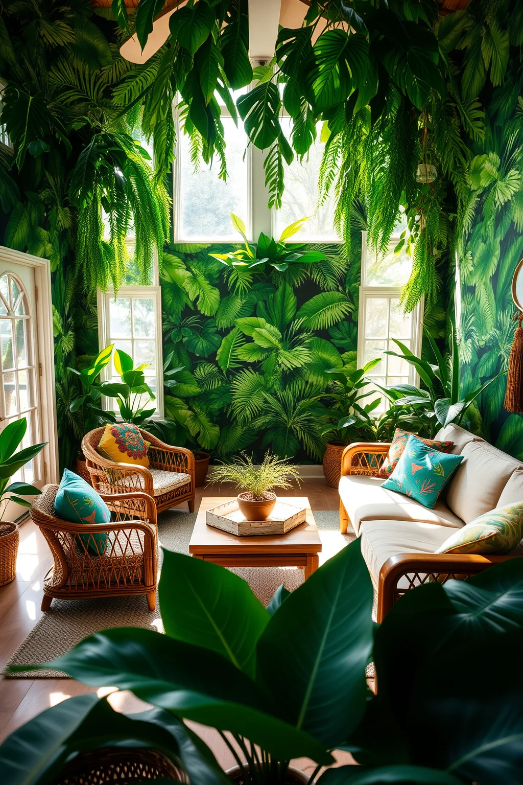 1. Tropical Leaves Wallpaper