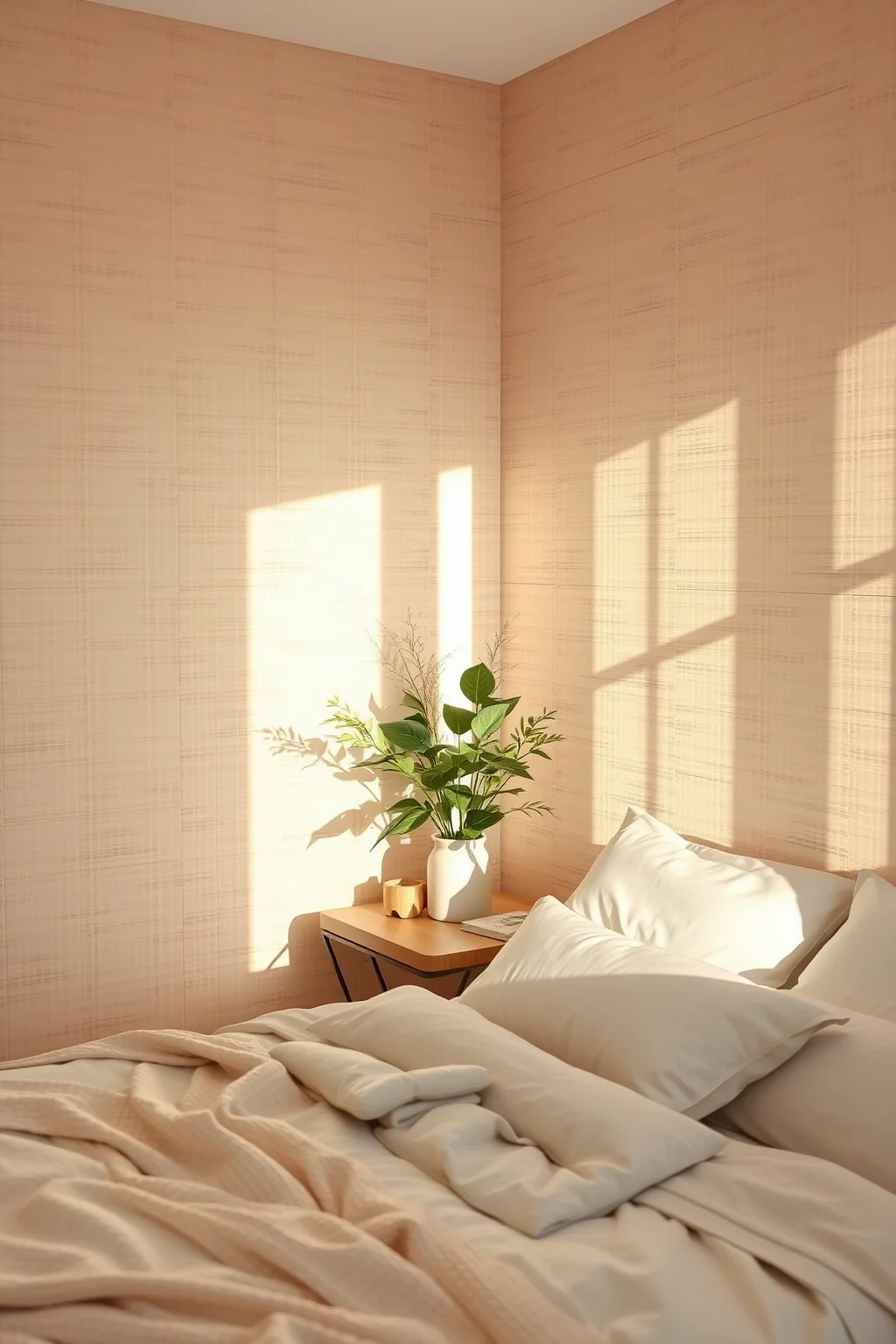 10. Textured Grasscloth Wallpaper