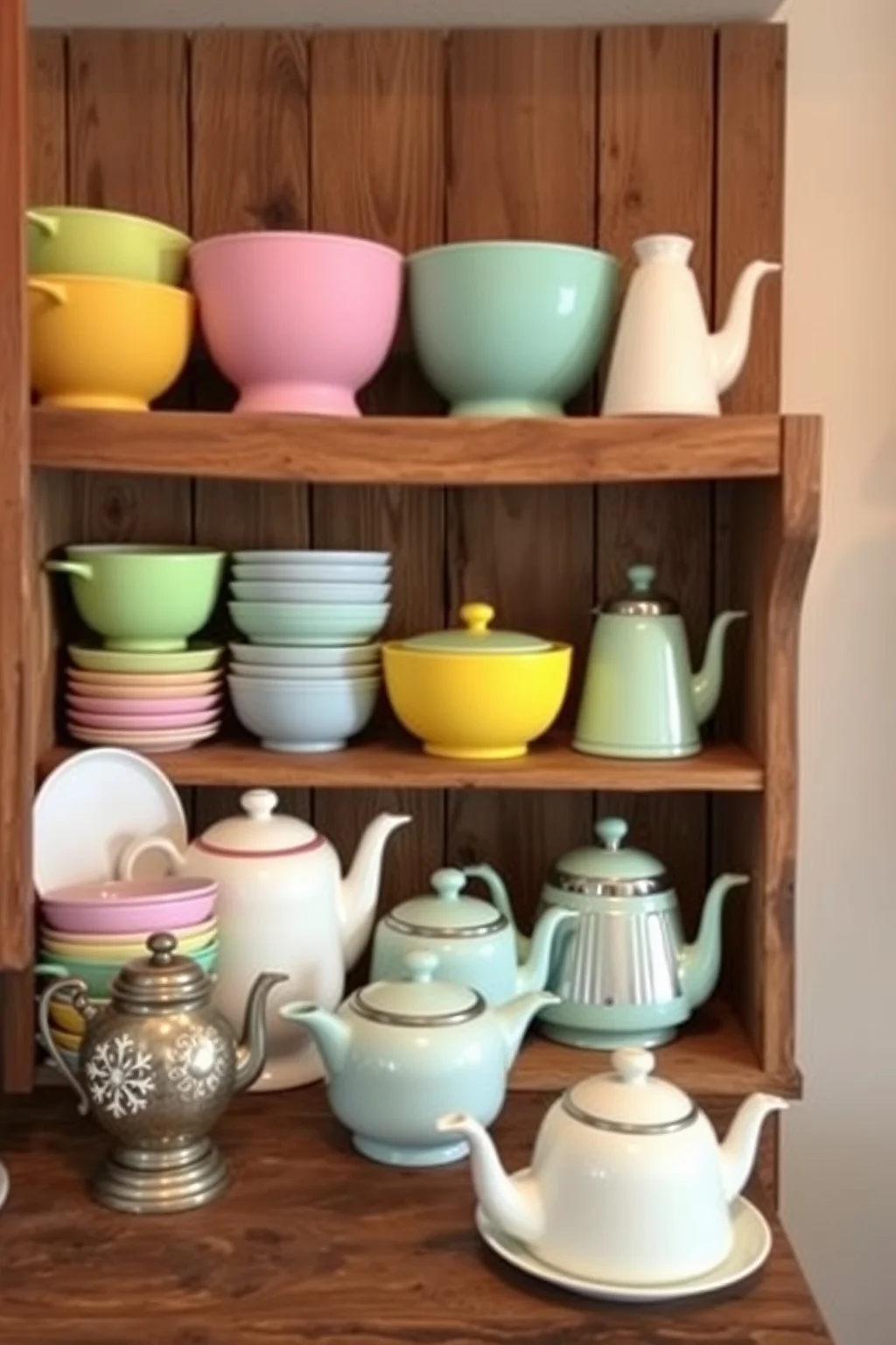 10. Vintage Kitchenware Display