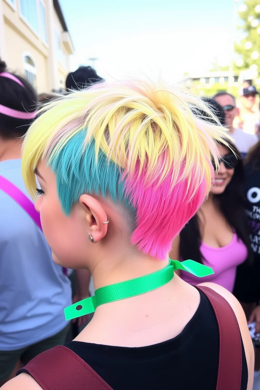 11. Funky Pixie with Two-Tone Colors