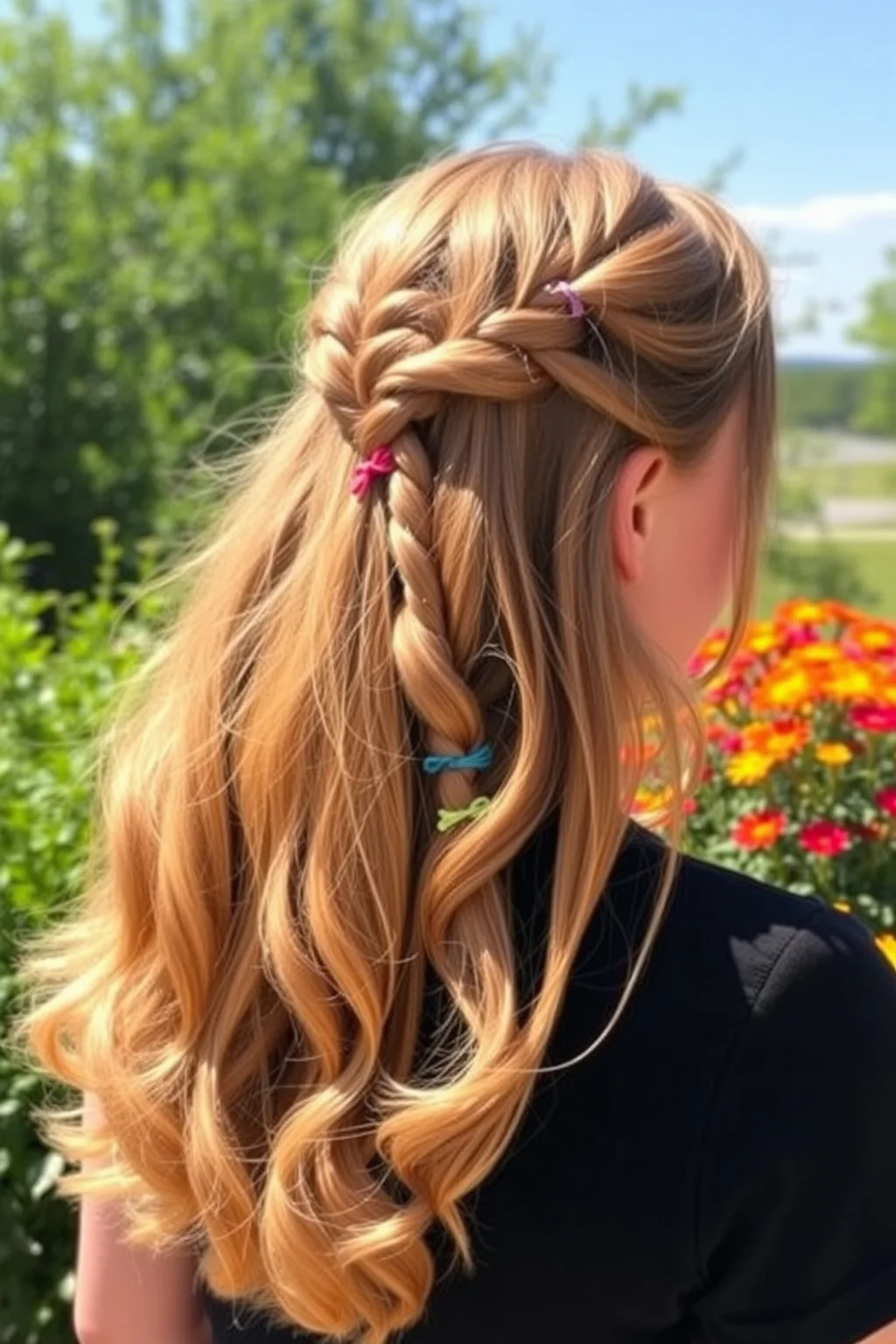 11. Half Up with a Dutch Braid