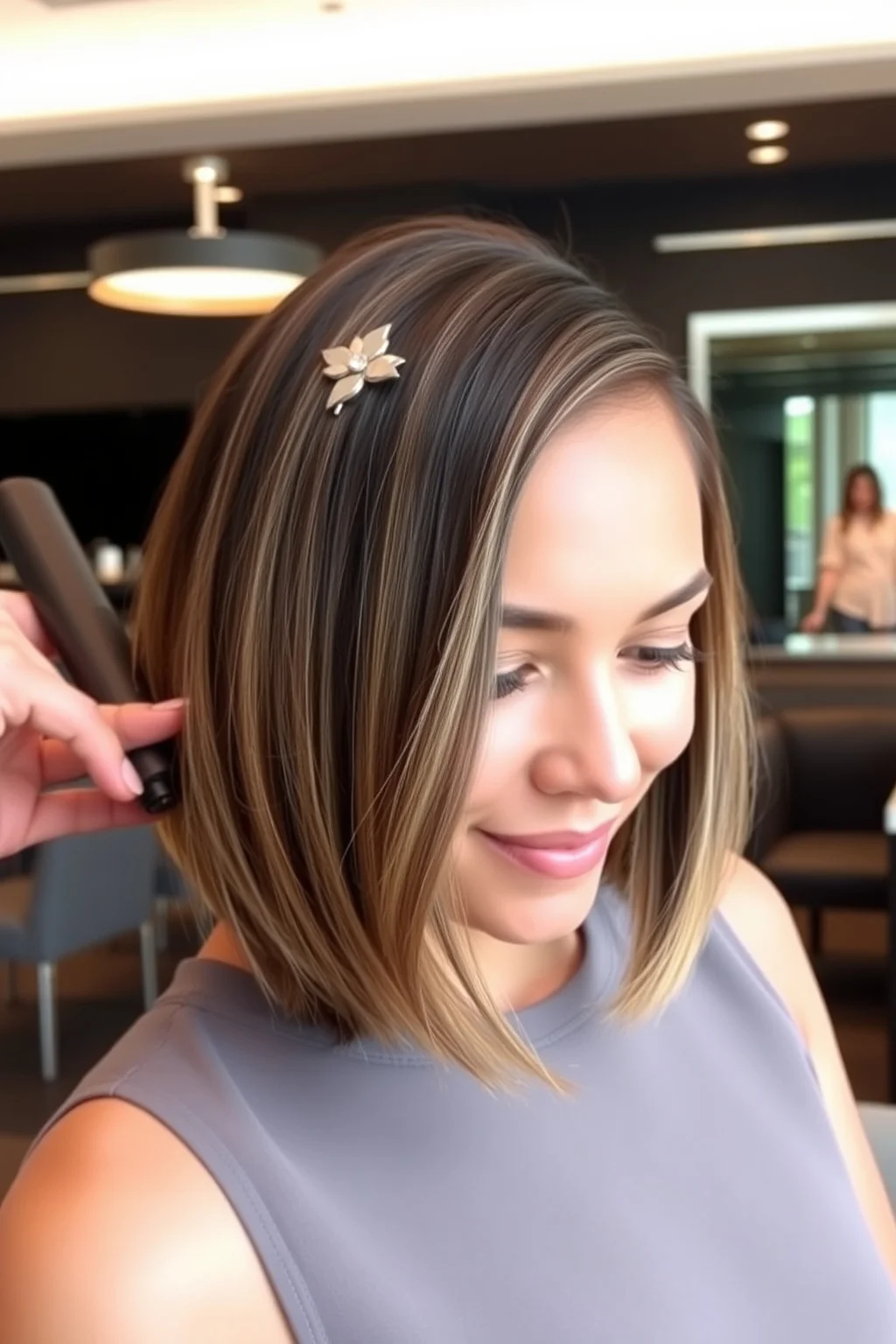 12. Soft Angled Bob