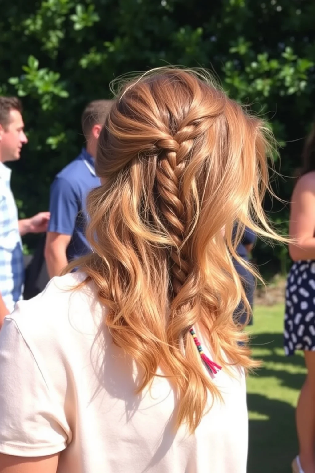 13. Half Up with Side Braid